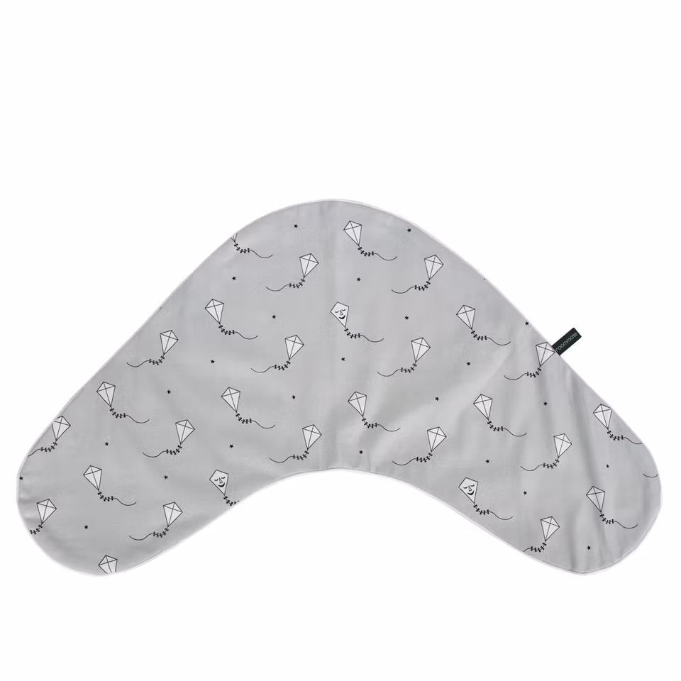 Roommate- Kite nursing pillow cover grey/black/ fodral