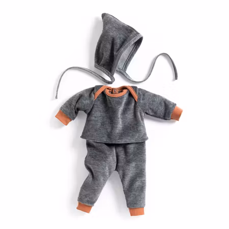 Djeco- Pomea Pearl Gray - dolls clothing/ docktillbehör