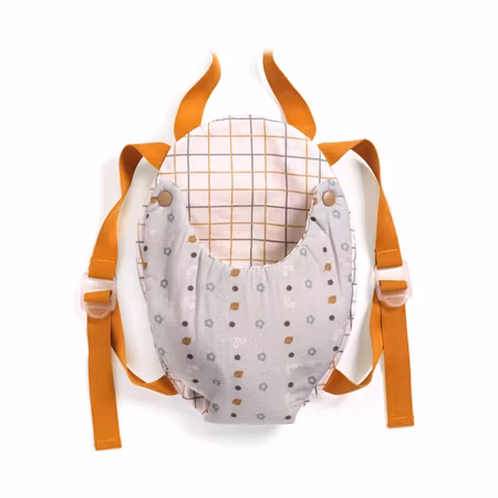 Djeco- Pomea Baby Doll Carrier Blue Gray/ docktillbehör