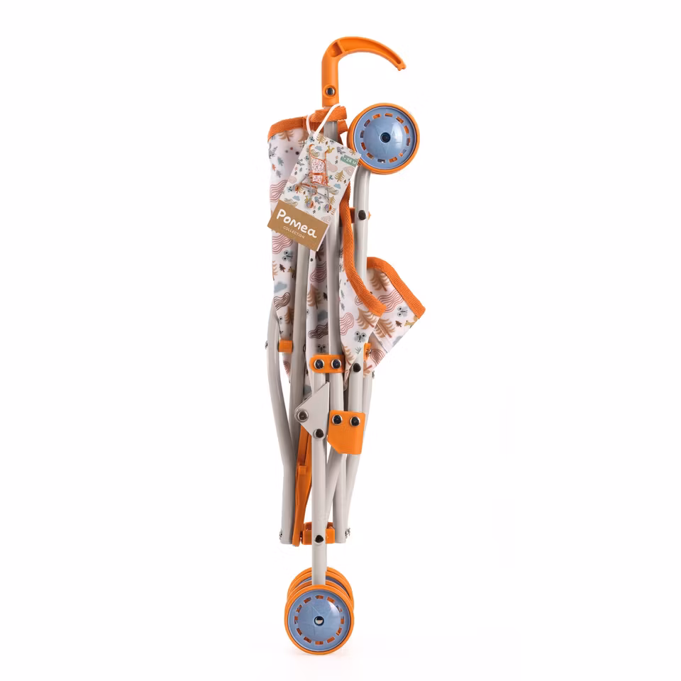 Djeco- Pomea Doll Stoller Forest - 54 cm/ docktillbehör
