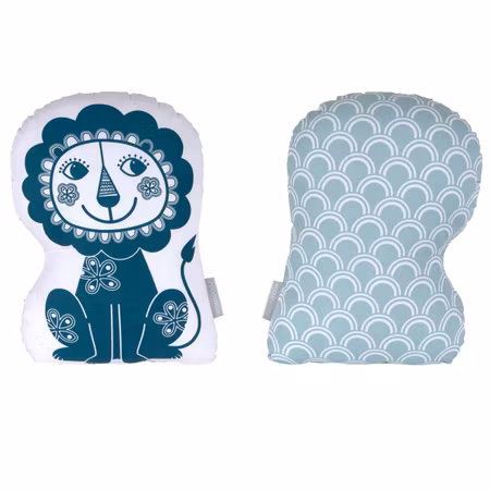 Roommate- Soulmate Lion Blue / grey-blue/ kudde
