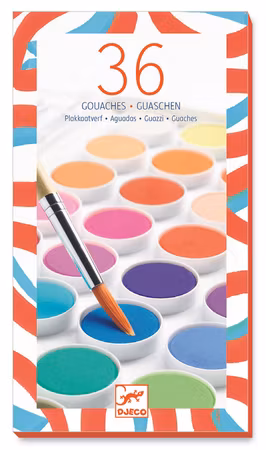 Djeco- 36 color cakes/ färg