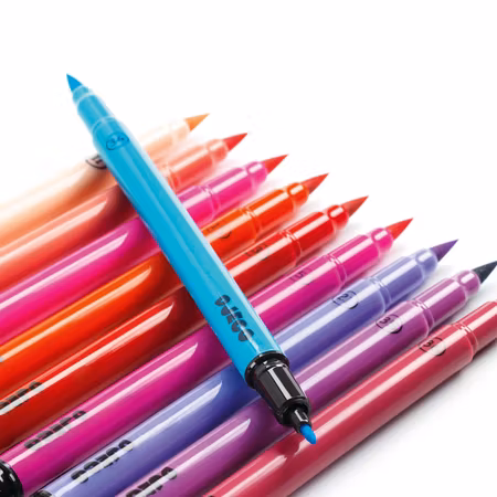 Djeco- 10 felt brushes - sweet/ pennor