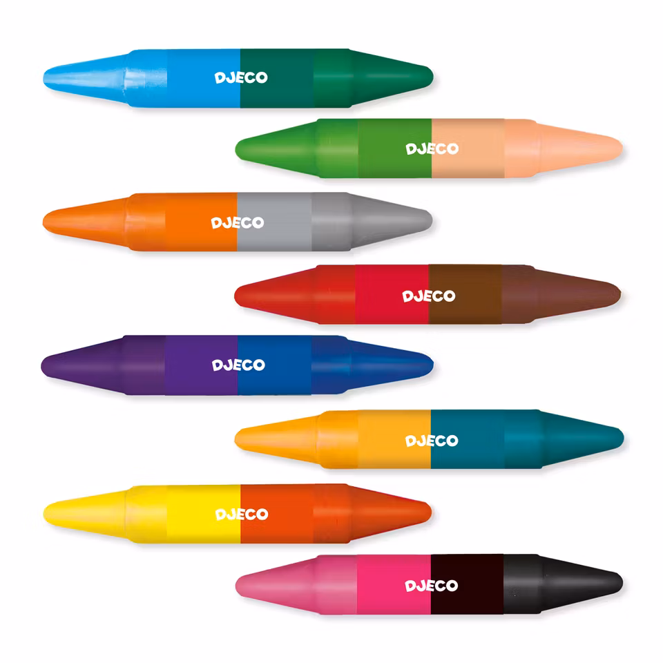 Djeco- 8 twins crayons/ kritor