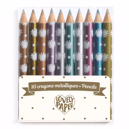 Djeco- Mini metallic pencils Chichi - FSC MIX/ pennor