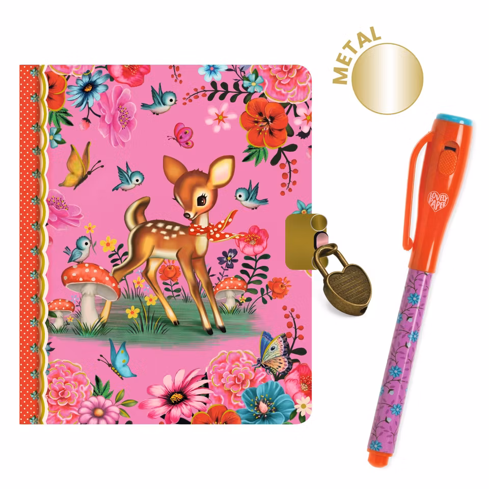 Djeco- Fiona little secret notebook - magic pen/ dagbok