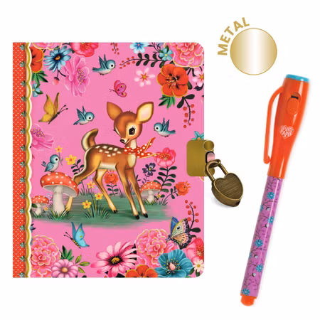 Djeco- Fiona little secret notebook - magic pen/ dagbok