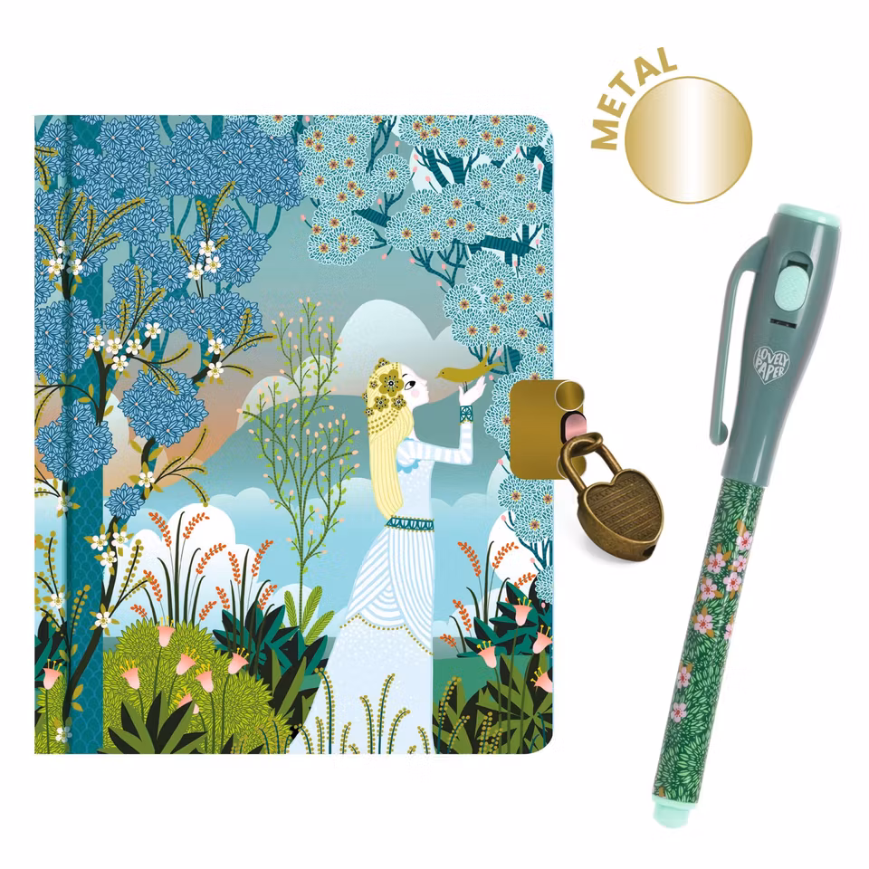 Djeco- Charlotte little secret notebook - magic pen/ dagbok