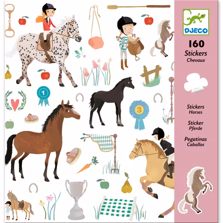 Djeco- Stickers. horses/ klistermärke