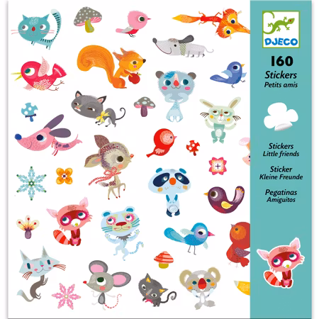 Djeco- Stickers, Small friends/ klistermärke