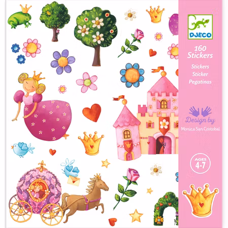 Djeco- Stickers Princess Marguerite/ klistermärke