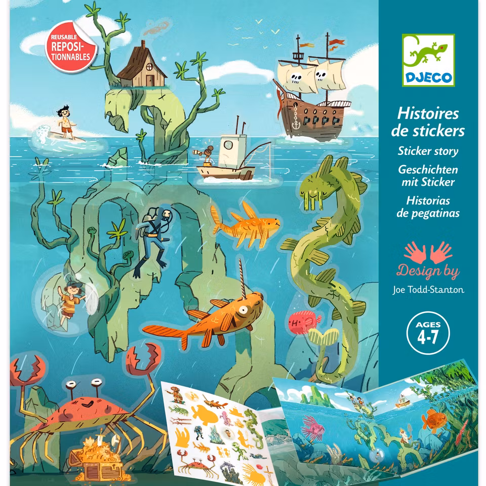 Djeco- Adventures at sea/ klisterbok