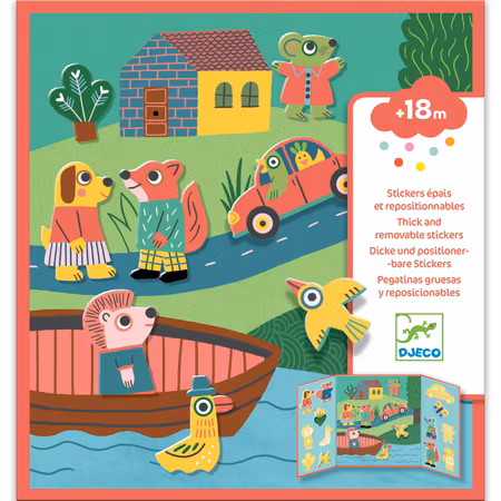 Djeco- Stickers - Animals/ klisterbok