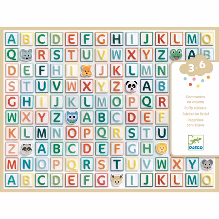 Djeco- Alphabet stickers/ klistermärke