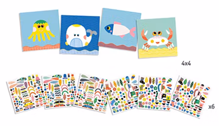 Djeco- Create Sea Creatures/ klisterbok