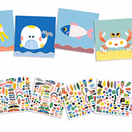 Djeco- Create Sea Creatures/ klisterbok