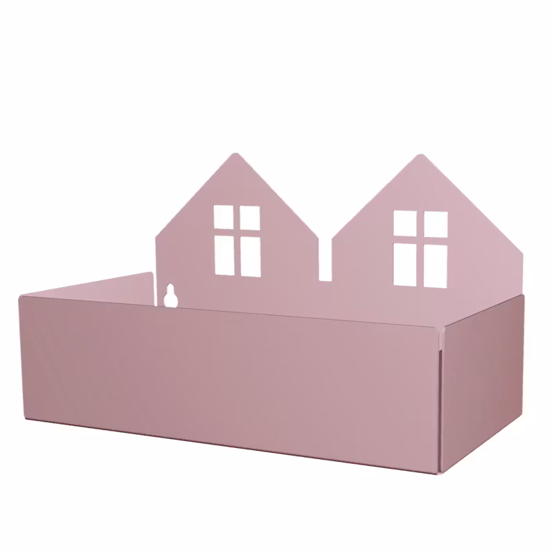 Roommate- Twin house box, violet/ förvaring