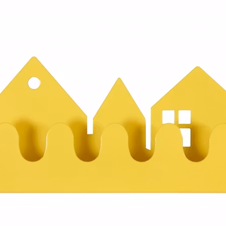 Roommate- Village Coat rack Yellow/ krok