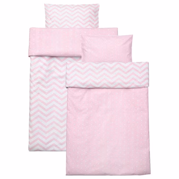 Kids Concept- Barnkammaren Vagn/Vagga Rosa/bäddset
