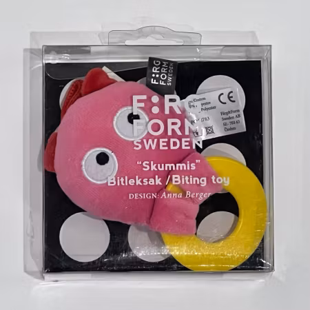 Färg Form- Bitleksak Skummis Rosa/gul/ babylek