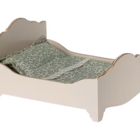 Maileg- Wooden bed, Mouse/ tillbehör