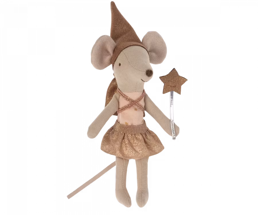 Maileg- Tooth fairy mouse in matchbox - Rose/ möss