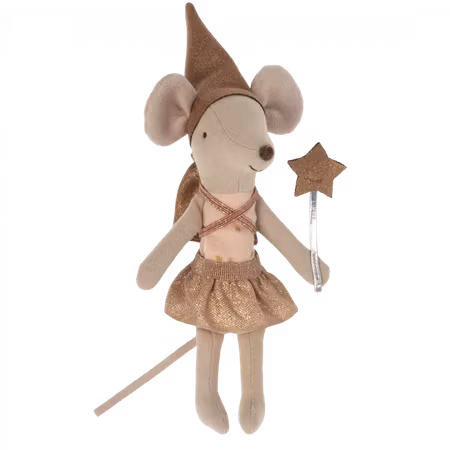 Maileg- Tooth fairy mouse in matchbox - Rose/ möss