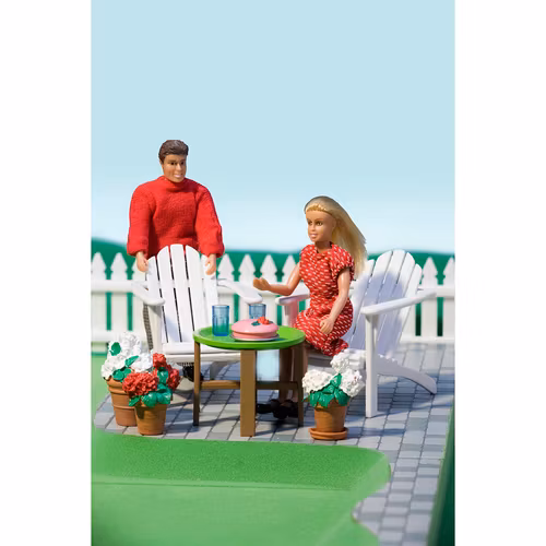 LUNDBY- Trädgårdsmöbelset/dockmöbler