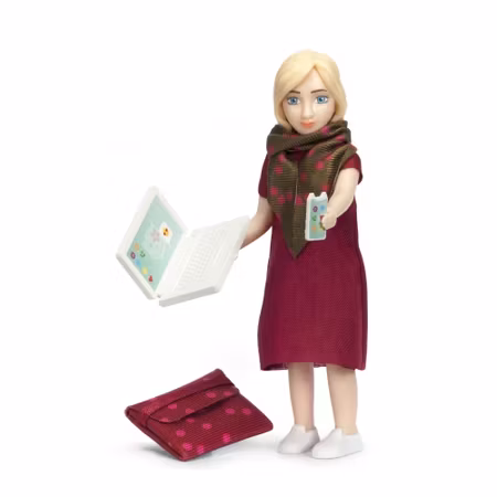 LUNDBY- Docka med dator/dockor