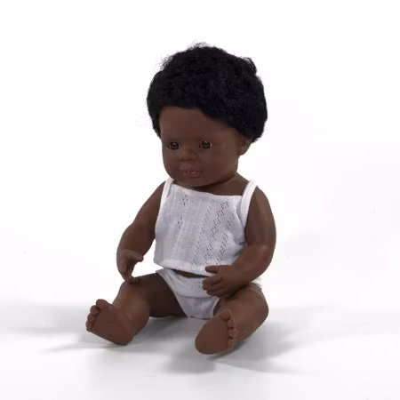 Miniland Docka pojke 38cm Åke ( African-American Boy)