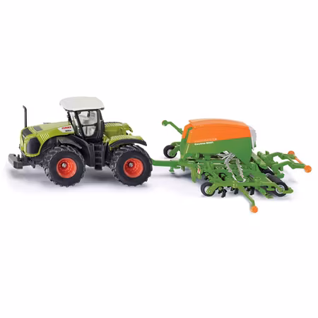 SIKU- TRAKTOR M.SÅMASKIN 1:87/motorfordon
