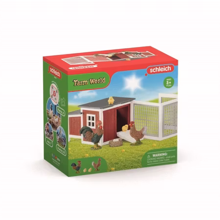Schleich- Chicken coop/djur