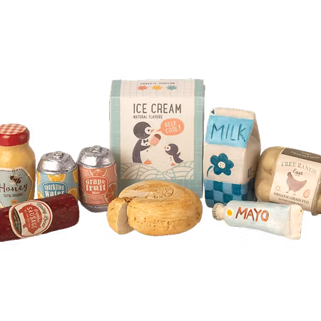 Maileg- Miniature grocery box/ tillbehör