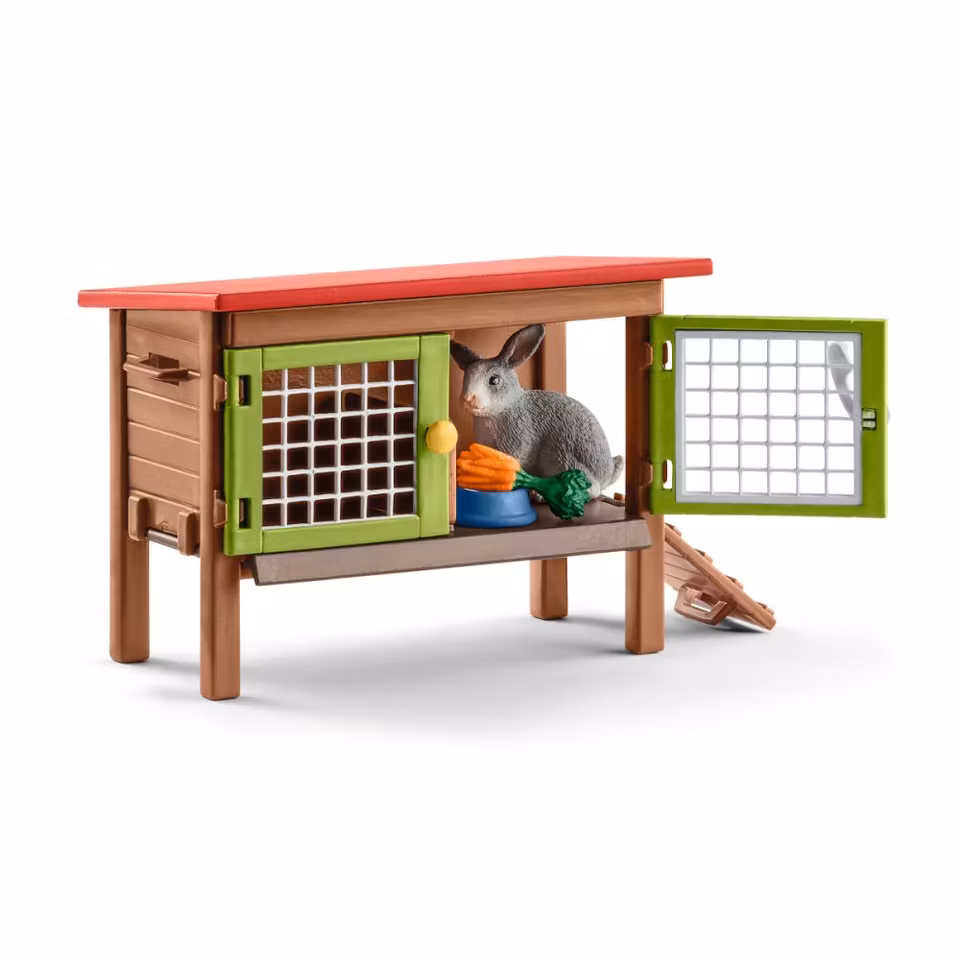 Schleich Farm World Rabbit Hutch/ kaninbur