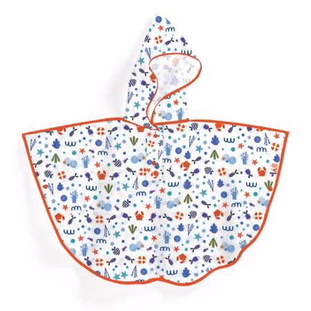 Djeco- Rain Cape S - Ocean/ Rain Cape