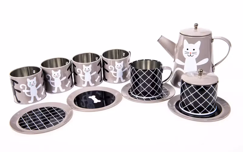 Pellianni- Tin Tea Set Grey/ kökslek