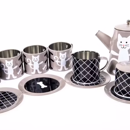 Pellianni- Tin Tea Set Grey/ kökslek