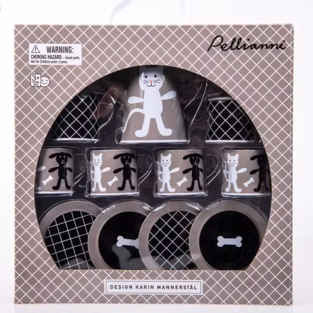 Pellianni- Tin Tea Set Grey/ kökslek