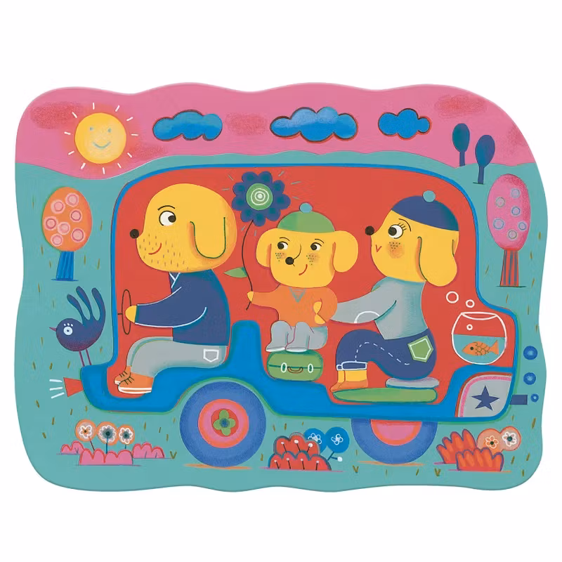 Djeco- Hidden on the road/ pysselbok vatten.