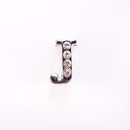 Lizzie LETTER/ Bokstav- J RHINESTONES A 8 MM