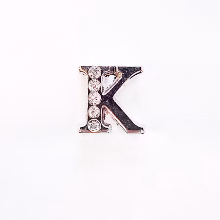 Lizzie LETTER/ Bokstav- K RHINESTONES A 8 MM