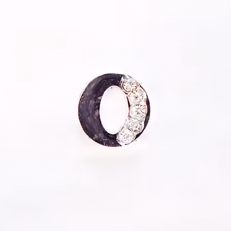 Busy Lizzie LETTER/ Bokstav- O RHINESTONES A 8 MM