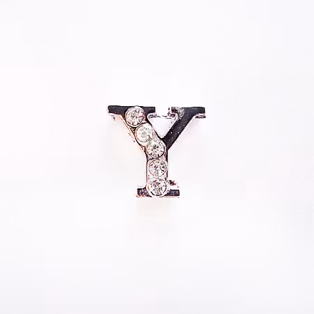 Busy Lizzie LETTER/ Bokstav- Y RHINESTONES A 8 MM