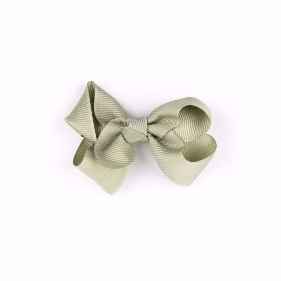 Busy Lizzie Hårclip med rosett Medium- Olive green