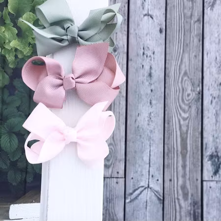 Busy Lizzie Hårclip med rosett Medium- Olive green
