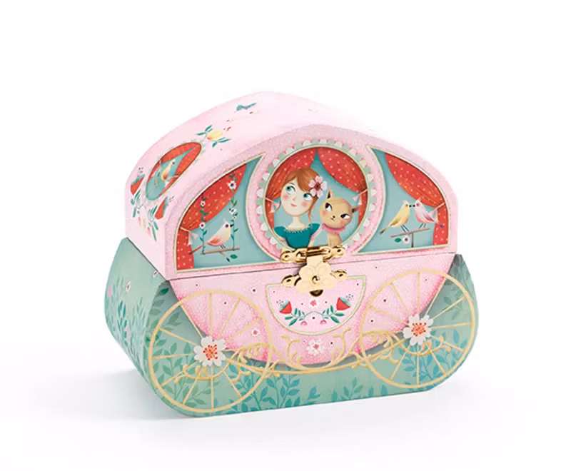 Djeco- Music Box, Carrige ride/ smyckeskrin