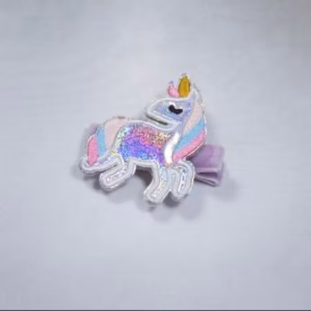 Busy Lizzie Hårclip Unicorn- Silver