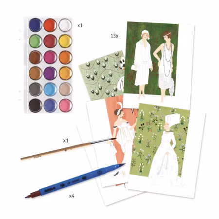 Djeco- Dresses through the ages/ pysselbox.