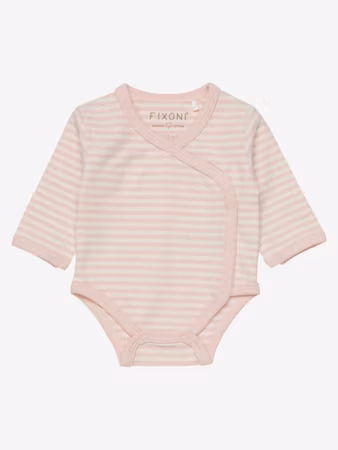 Fixoni - Wrap Body LS Stripe- Sepia Rose