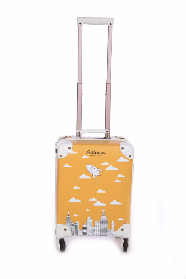 Pellianni- City Suitcase, / resväska med hjul- sun